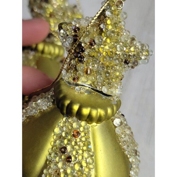 Unique green pointed star set ornament Xmas decor - Picture 12 of 12